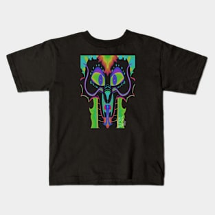 Prism Dragon (Black) Kids T-Shirt